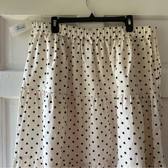 a new day Creme Polka Dot Elastic Skirt - Picture 4 of 4